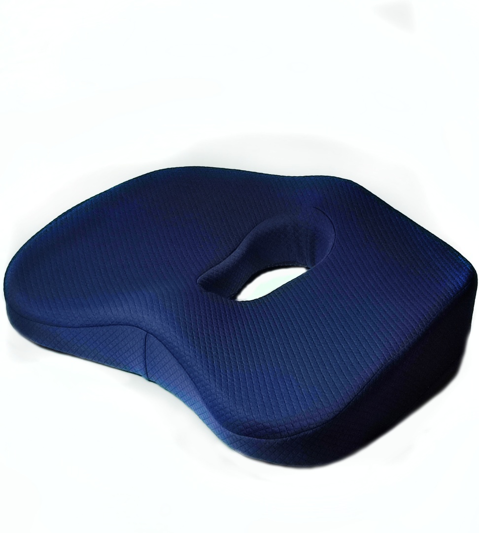 Подушка на стул, 35х45х10 (темно синяя) большая