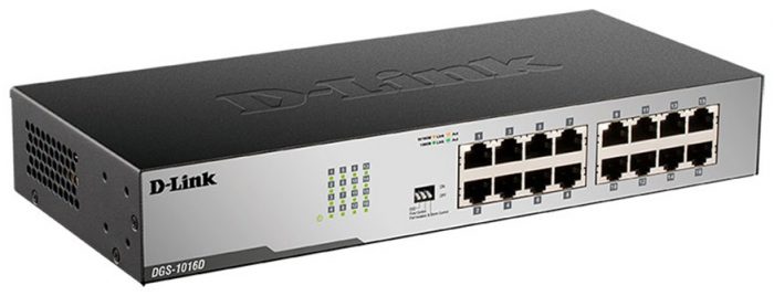 D-Link DGS-1016D/I2AКоммутатор неуправл гигабитный 16 портов металлический корпус