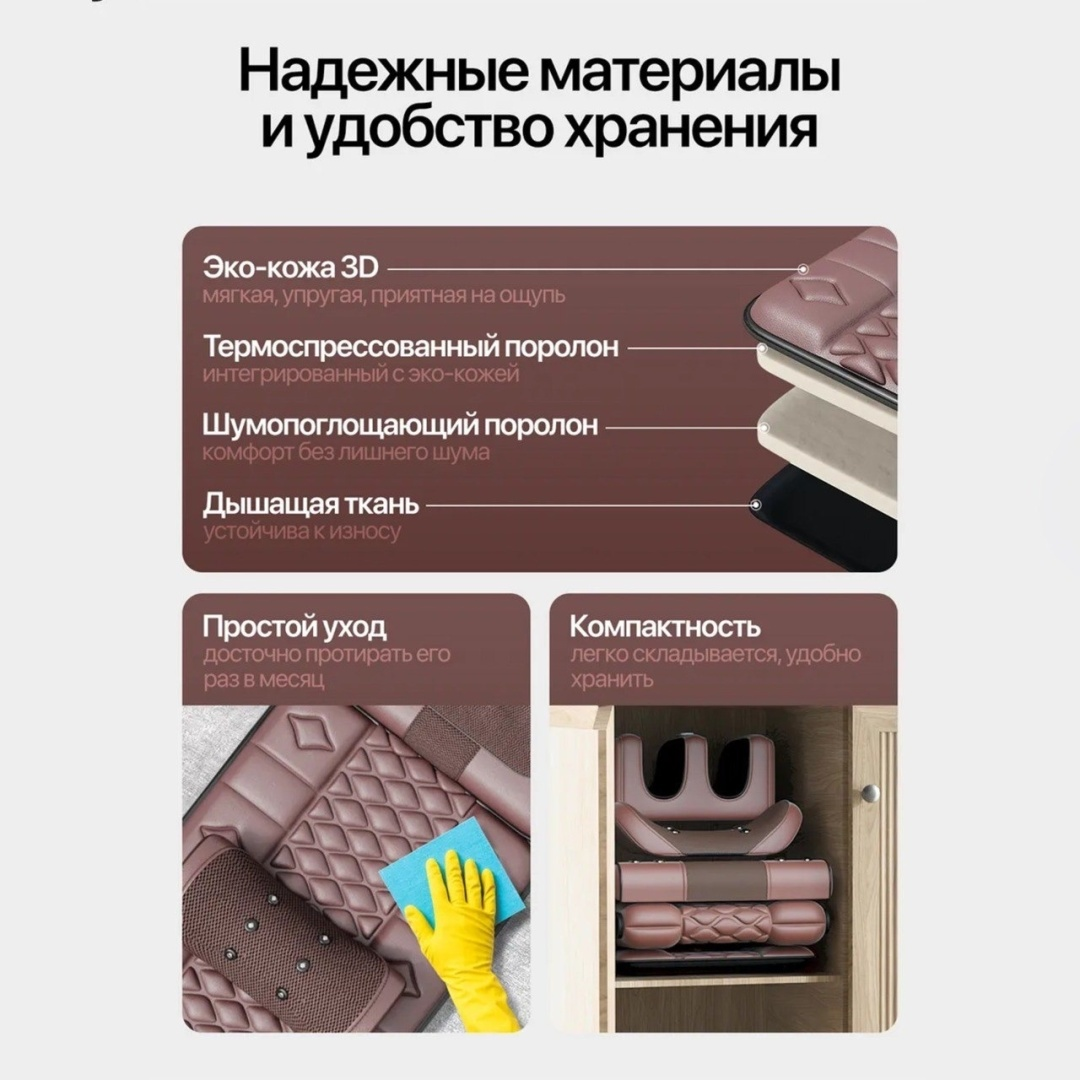 Массажер 2buy.kz Массажер для домашнего использования матрас шиацу — изображение 7