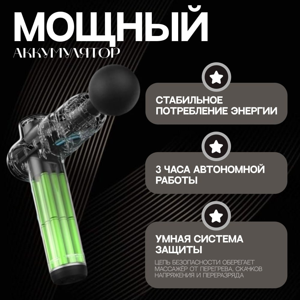 Массажер 2buy.kz MP-1 ручной перкуссионный — изображение 4