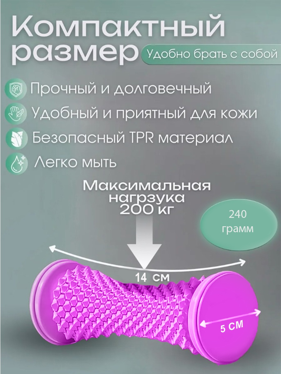 Массажер 2buy.kz B-0020 валик 3D-массаж, акупунктурный, надавливающий — изображение 2