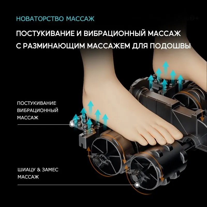 Массажер 2buy.kz FootMassage_v3 напольный воздушно-компрессионный, вибрационный, разминающий, инфракрасный прогрев — изображение 4
