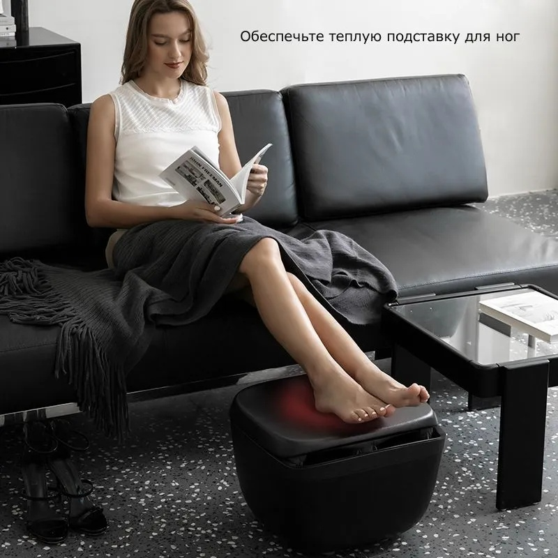 Массажер 2buy.kz FootMassage_v3 напольный воздушно-компрессионный, вибрационный, разминающий, инфракрасный прогрев — изображение 8